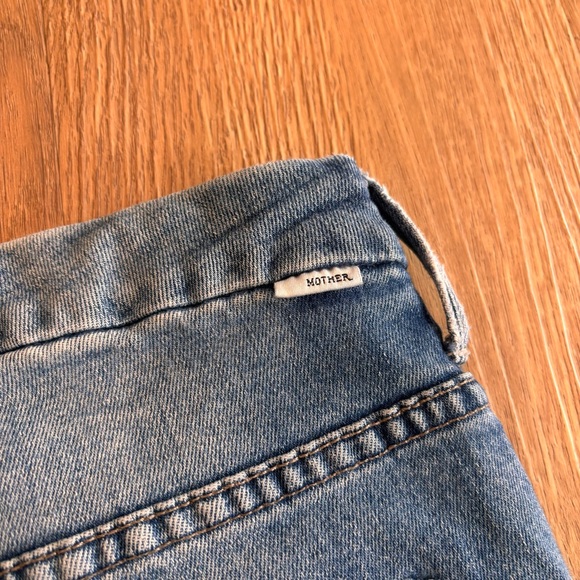 Mother Women’s High Waisted Looker Ankle Frayed Hem Skinny Jeans Blue Size 26x26 - Picture 10 of 13